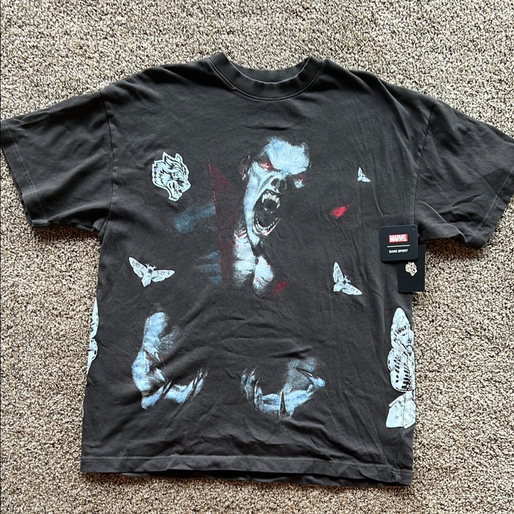 Darc Sport x Marvel Dark Grey Morbious T-Shirt for Men